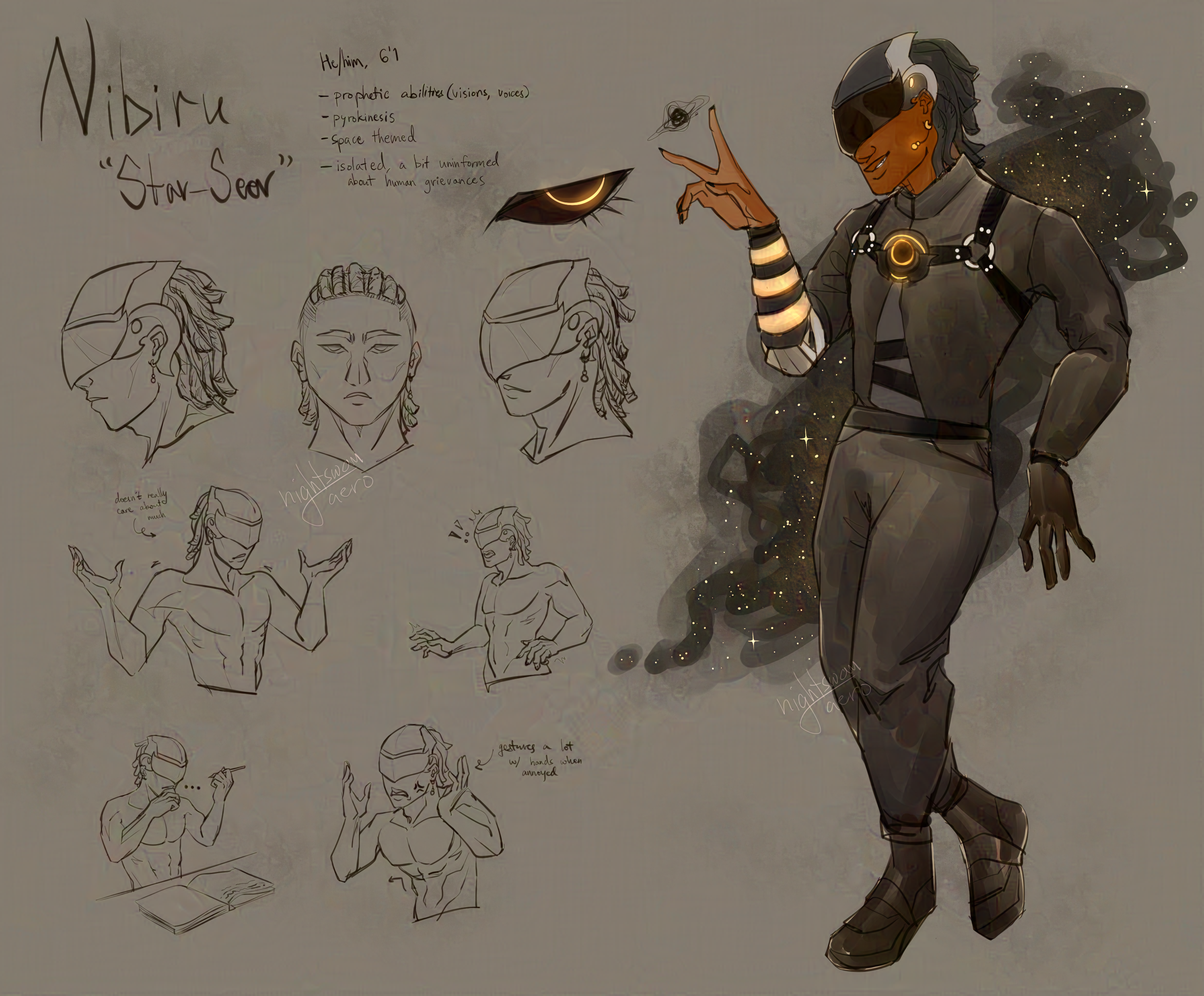 concept art of character nibiru