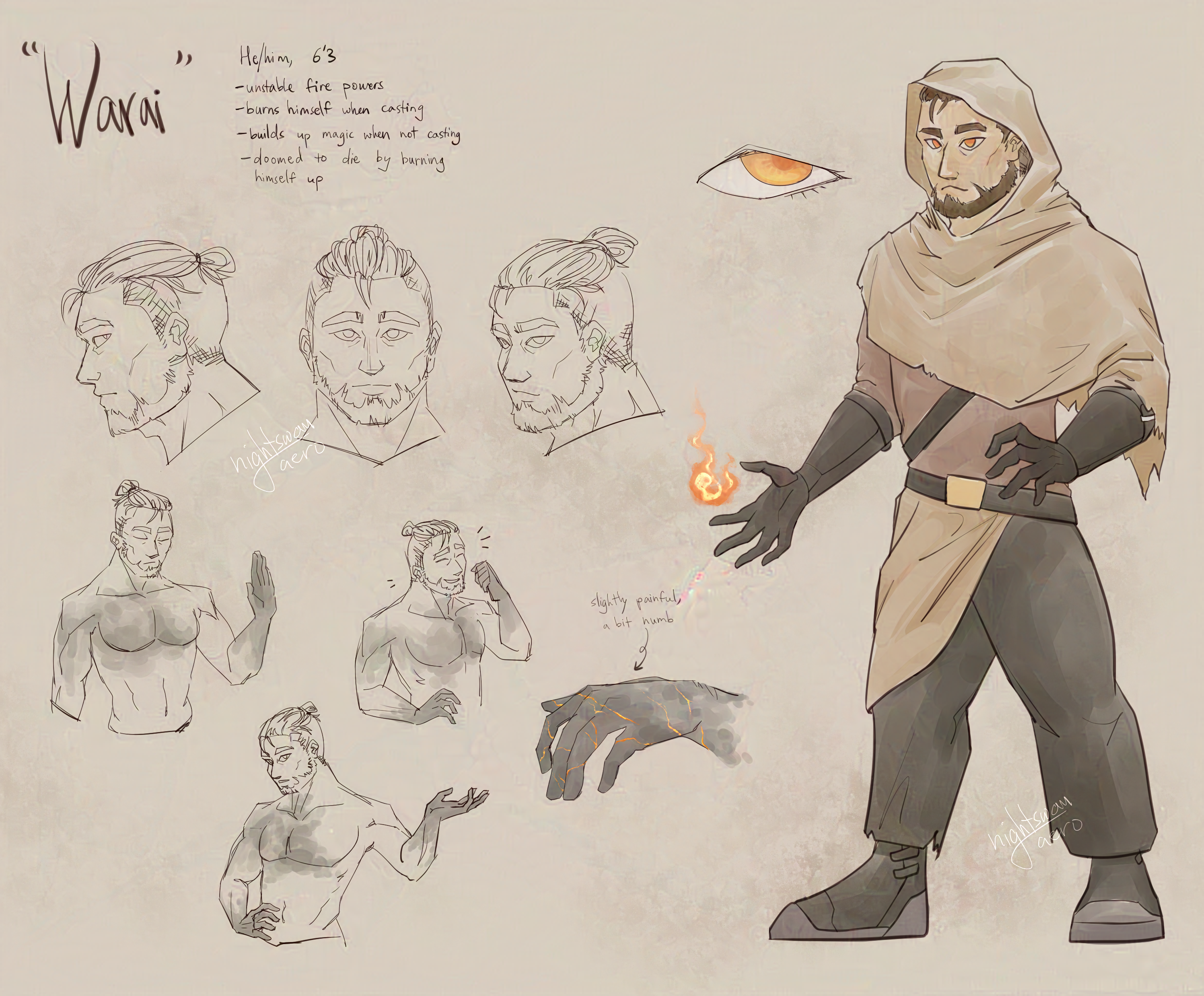 concept art of character warai